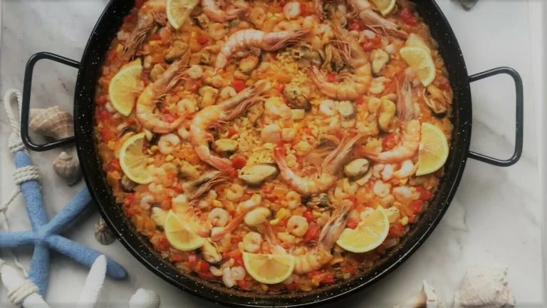 Paella au fruits de mer