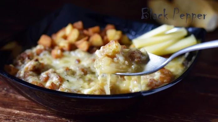 Soupe à l'oignon française avec fromage
