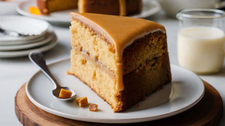 Gâteau au caramel au beurre