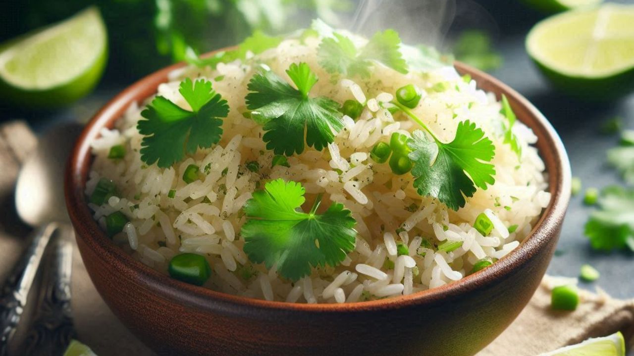 Riz à la coriandre et au citron vert